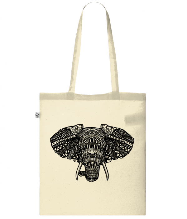Elephant Mandala - Classic Shopper Tote Bag
