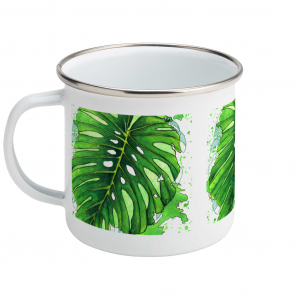 Artdees Monstera – Enamel Mug