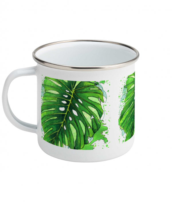 Artdees Monstera – Enamel Mug