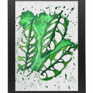 ArtDees Adansonii - Framed A4 Fine Art Print - Portrait/Black