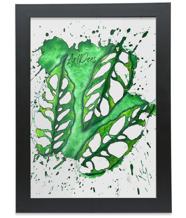 ArtDees Adansonii - Framed A4 Fine Art Print - Portrait/Black