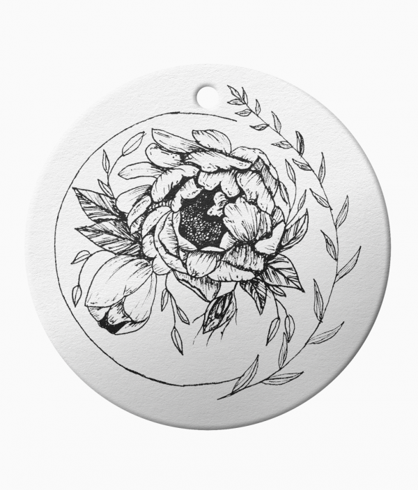 ArtDees - Ceramic Floral Ornament