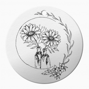 ArtDees - Ceramic Floral Ornament