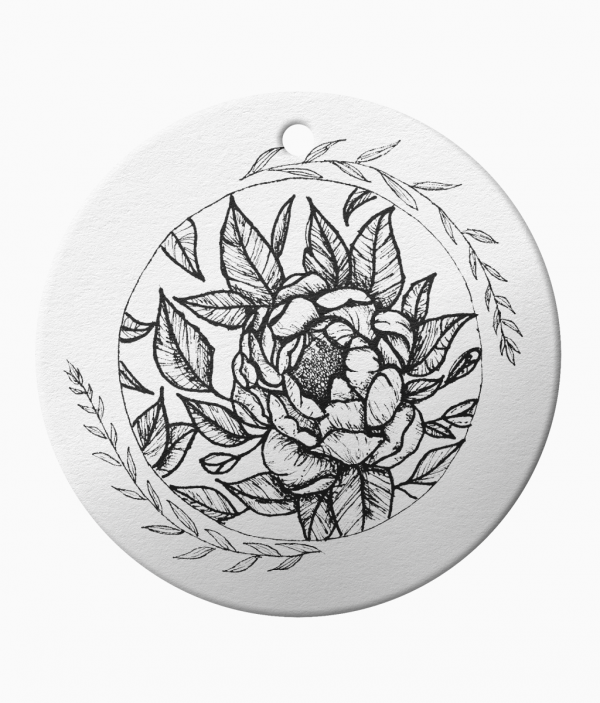 ArtDees - Ceramic Floral Ornament