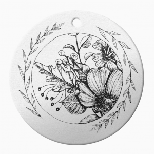 ArtDees - Ceramic Floral Ornament