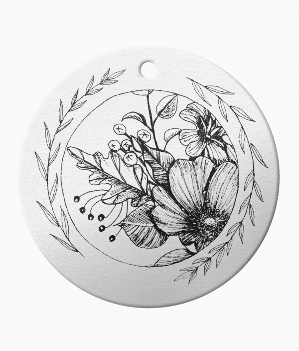 ArtDees - Ceramic Floral Ornament